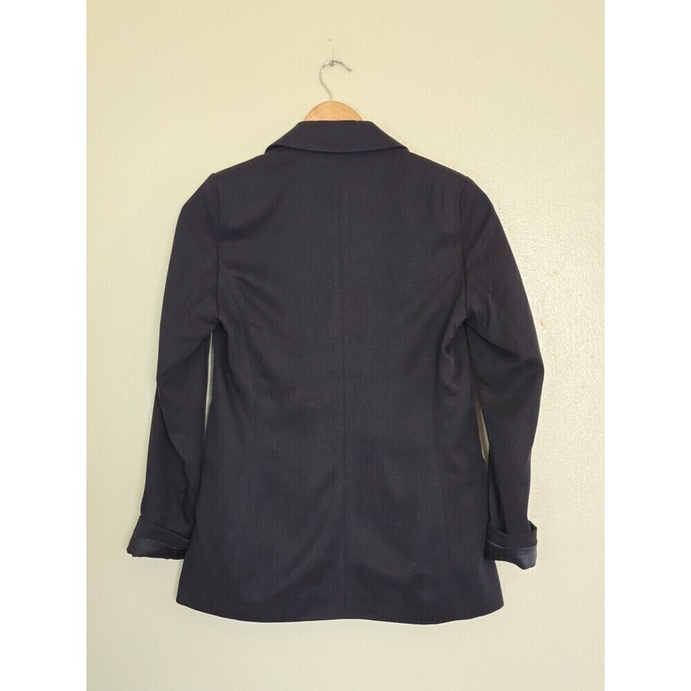 Abercrombie & Fitch Black Blazer Womens XS Tailored Lyocell Jacket Minimalist - Picture 4 of 11